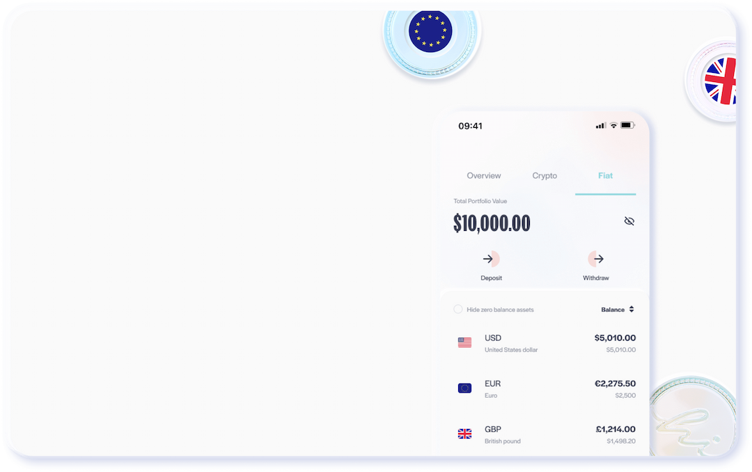 MultiCurrency Bank Account Crypto Wallet with IBAN hi